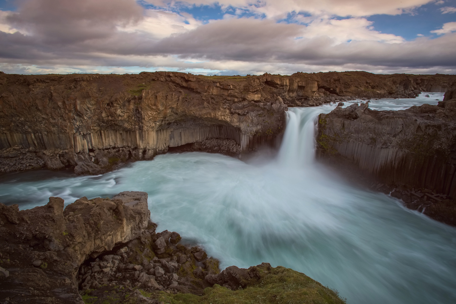 The waterfall Aldeyjarfoss (Iceland)