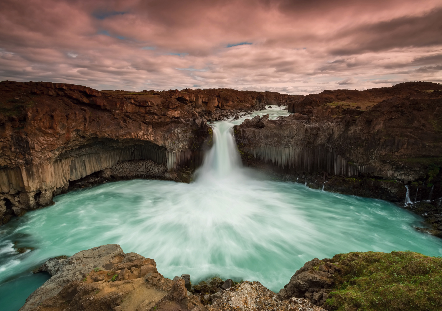 The waterfall Aldeyjarfoss (Iceland)