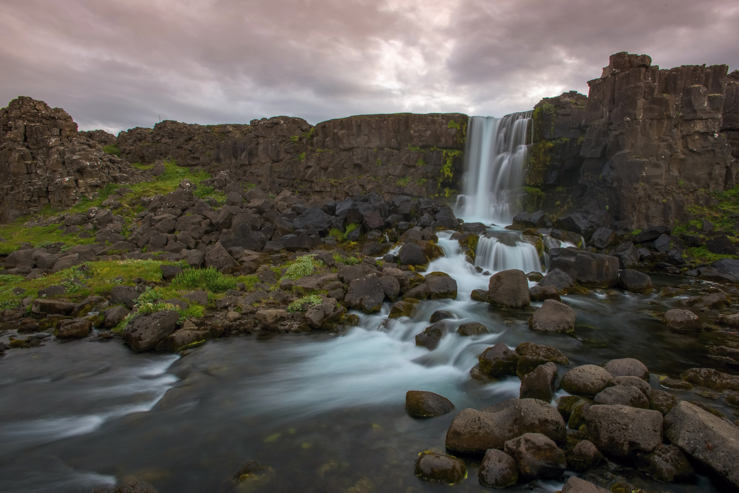 The Oxaráfoss Waterfall (Iceland)