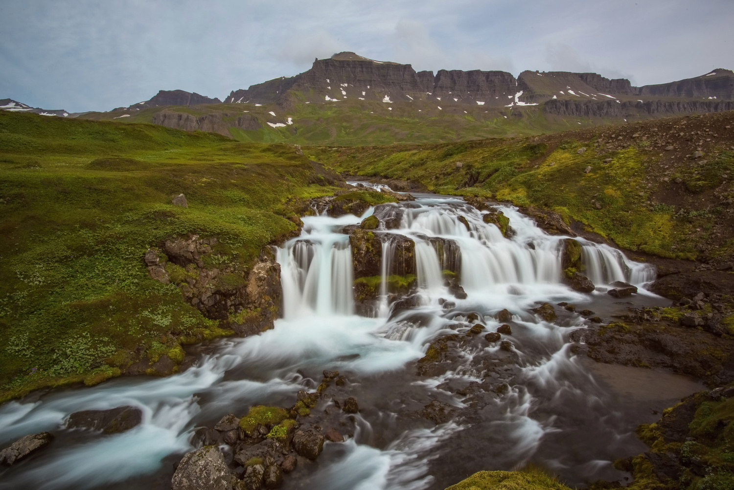 The Dyrfjollfoss Waterfall (Iceland)