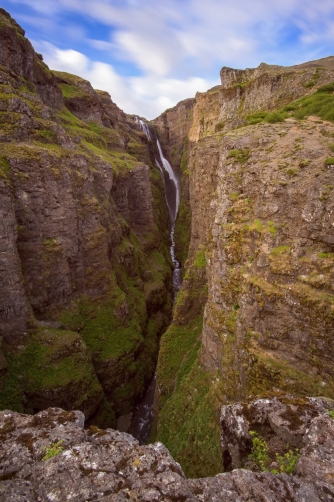 The Glymur Waterfall (Iceland)