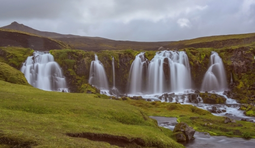 The Bláfjallakvísl Waterfall (Iceland)