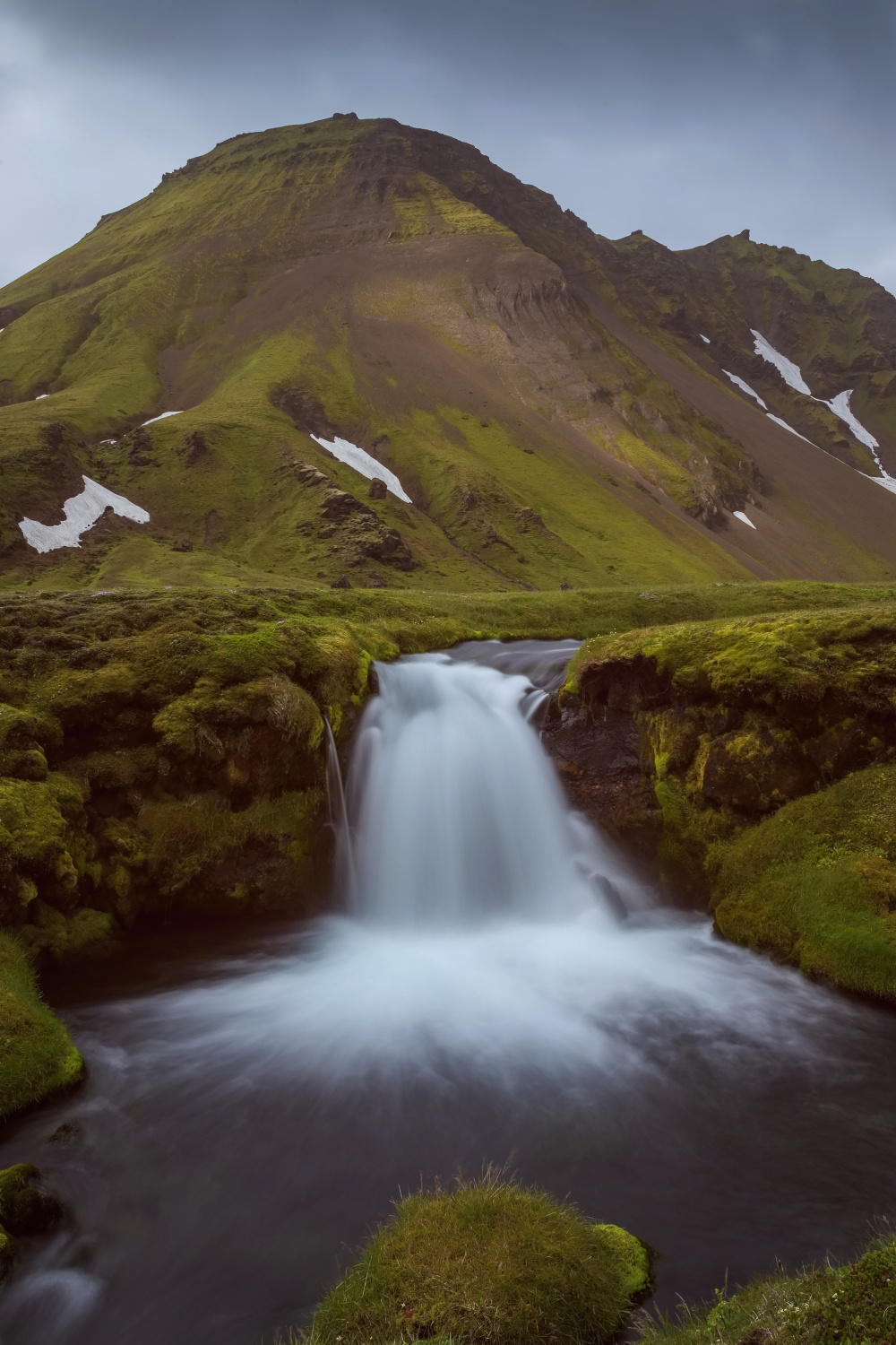 The Bláfjallakvísl Waterfall (Iceland)