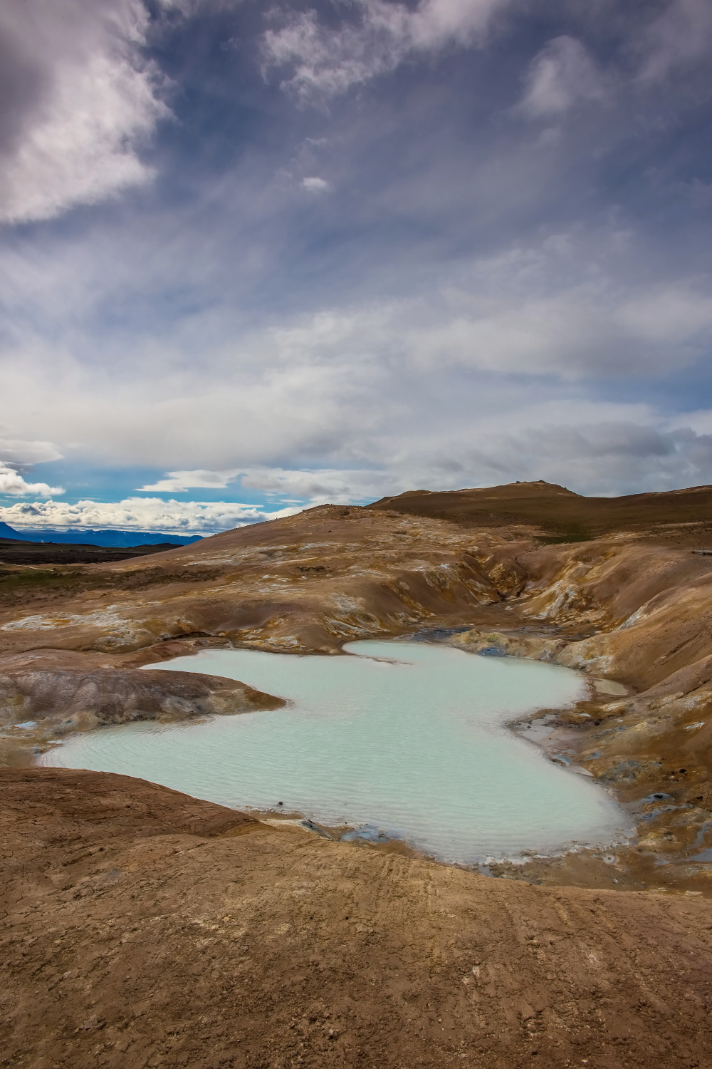 The Krafla is volcanic area in Iceland