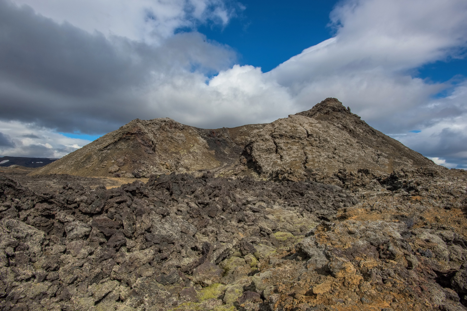 The Krafla is volcanic area in Iceland