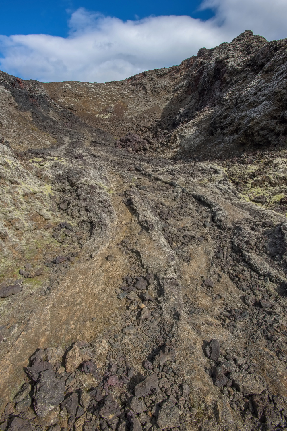 The Krafla is volcanic area in Iceland