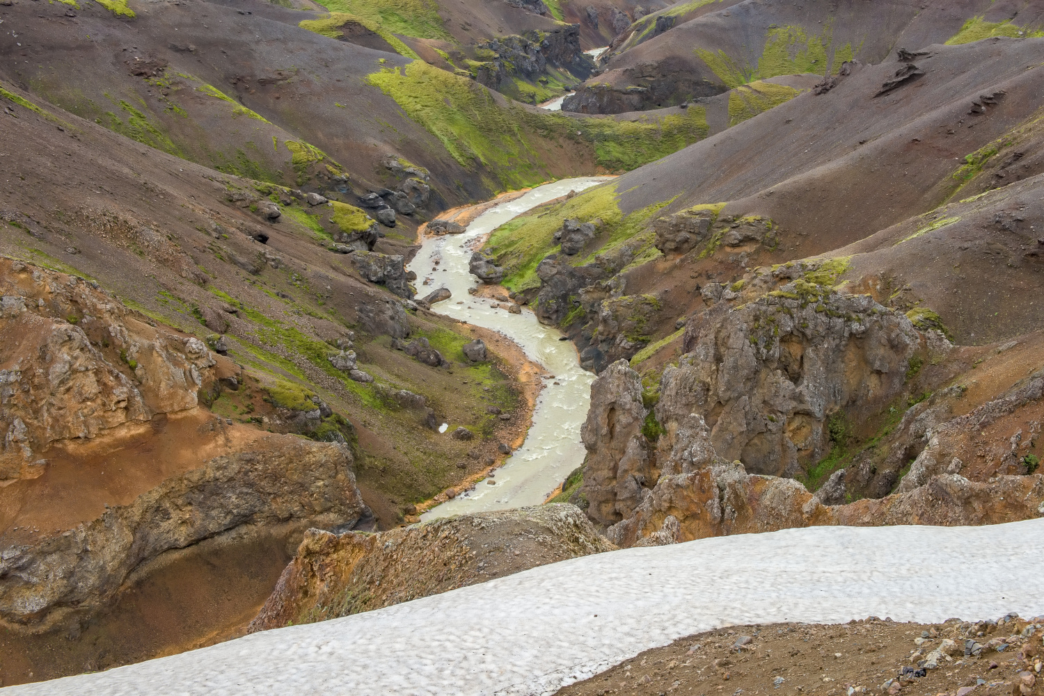 Kerlingarfjoll is part of a large tuya volcano system in Iceland