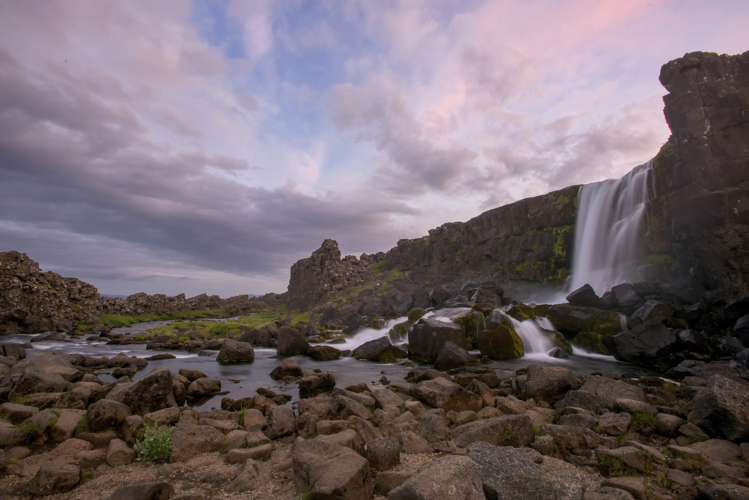 The Oxaráfoss Waterfall (Iceland)