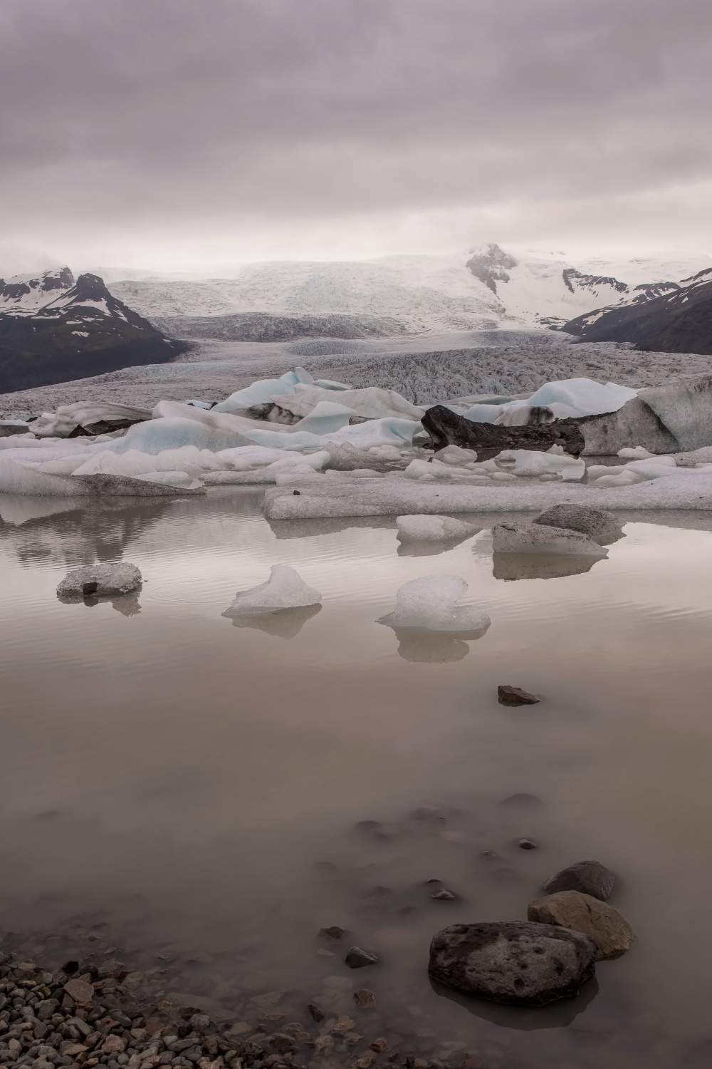 The Fjallsarlon lake (Iceland)