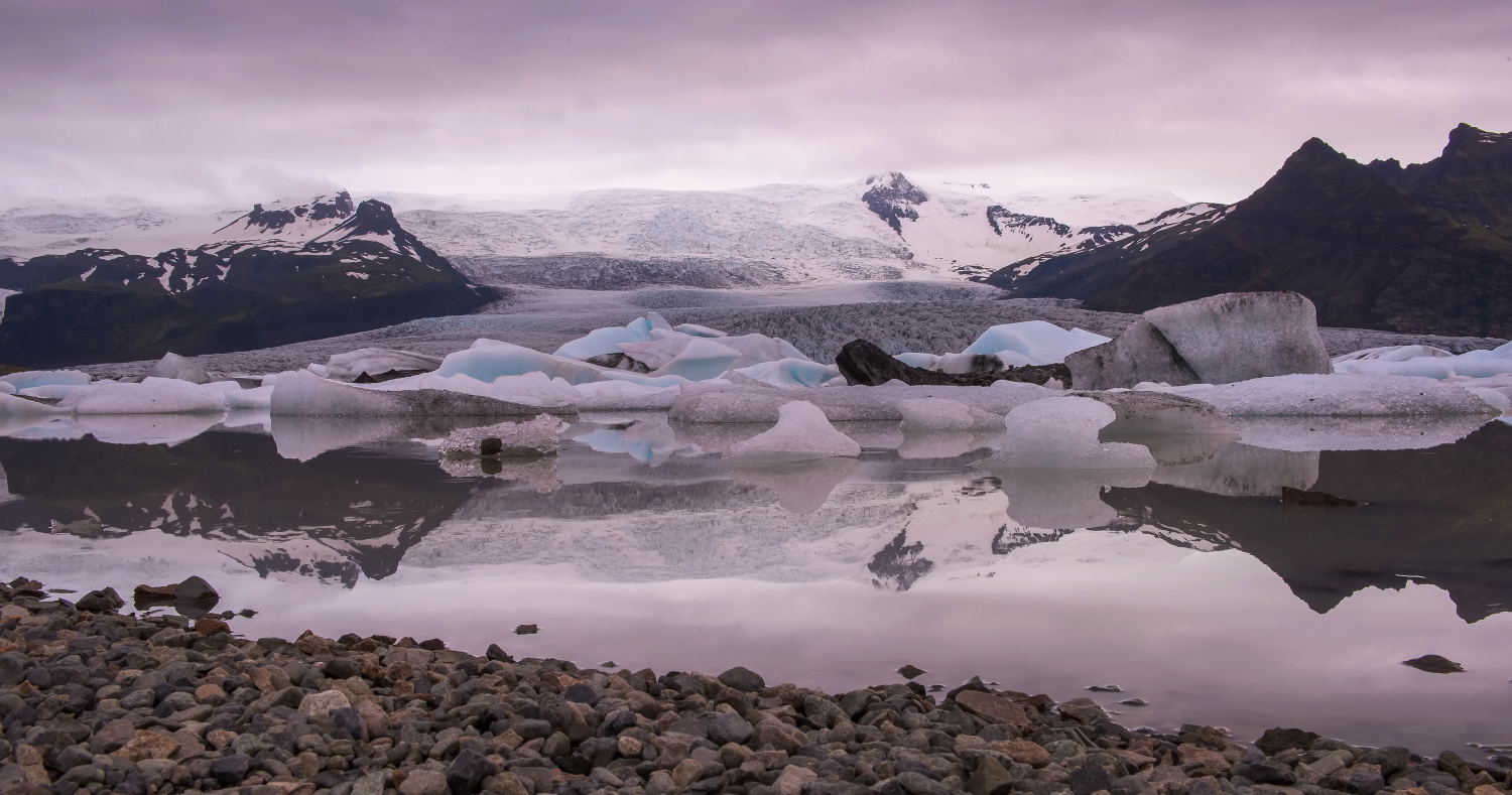 The Fjallsarlon lake (Iceland)