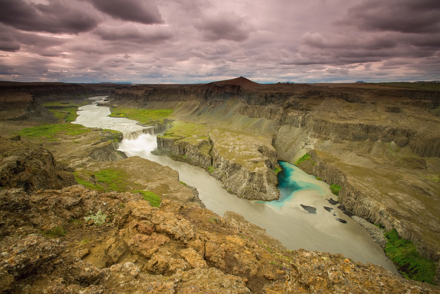 The Hafragilsfoss Waterfall (Iceland)