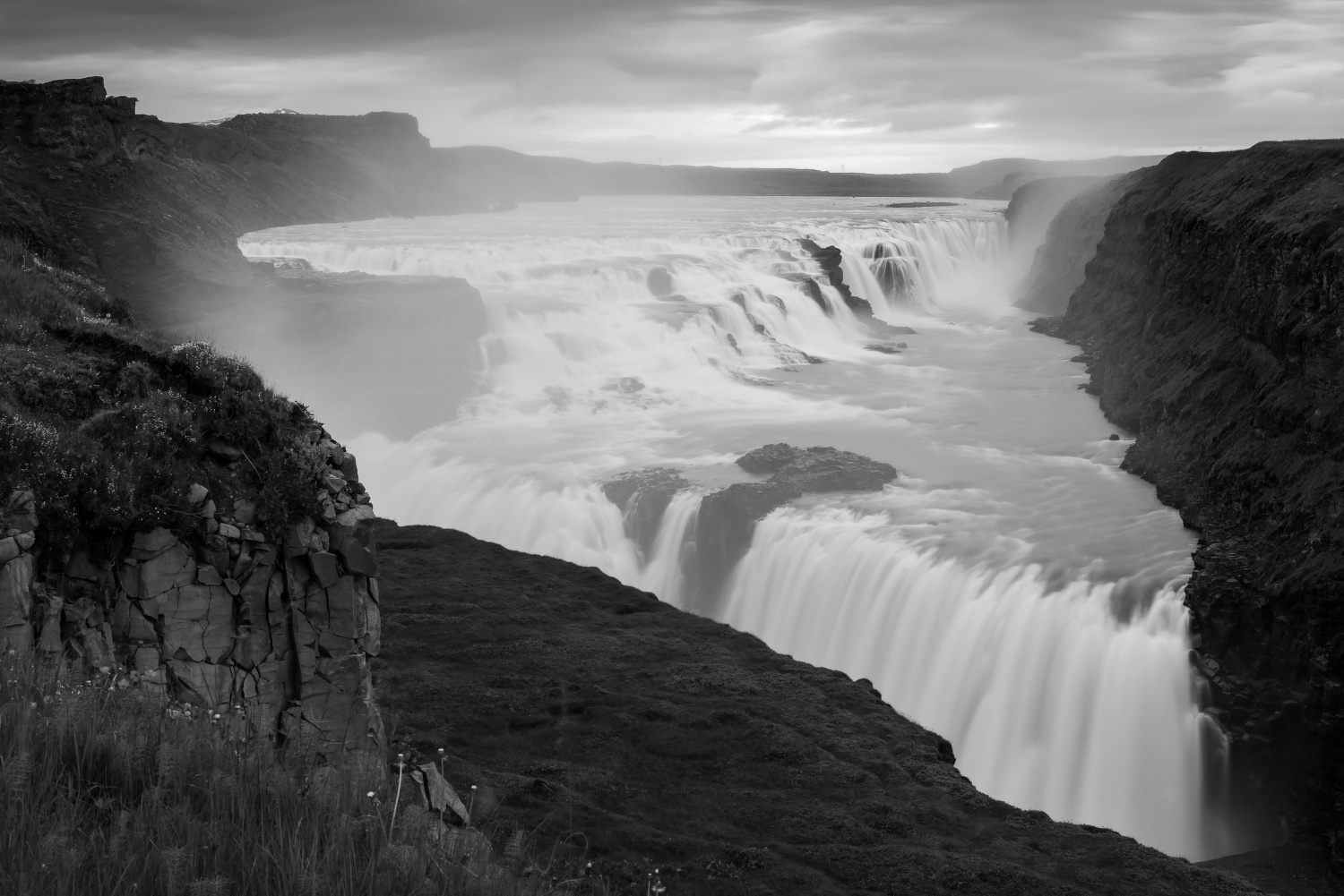 The Gullfoss Waterfall (Iceland)