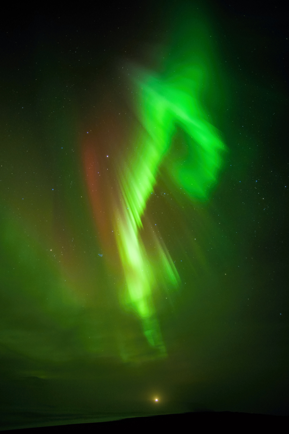 Vik beach (Iceland) The northern lights