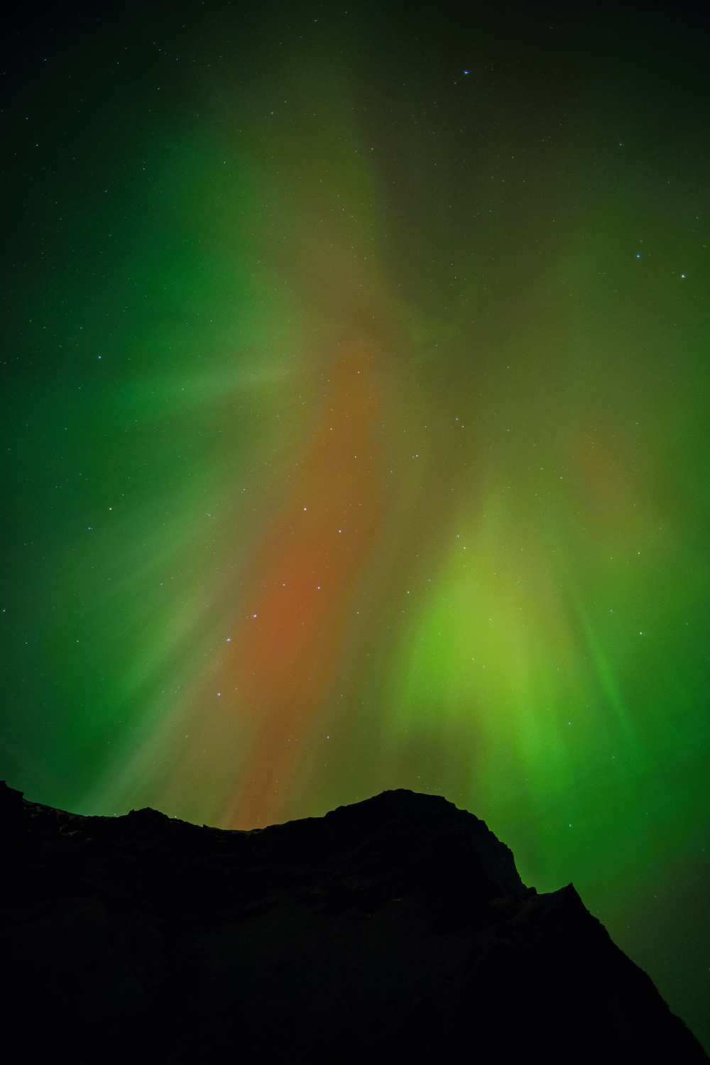 Vik beach (Iceland) The northern lights