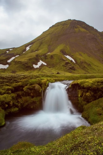 The Bláfjallakvísl Waterfall (Iceland)