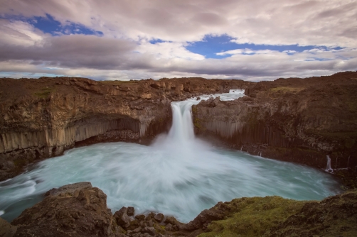 The waterfall Aldeyjarfoss (Iceland)