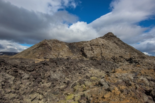 The Krafla is volcanic area in Iceland