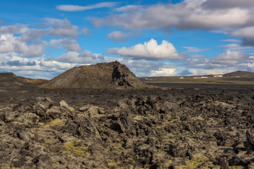 The Krafla is volcanic area in Iceland