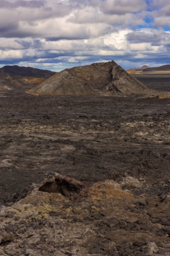 The Krafla is volcanic area in Iceland