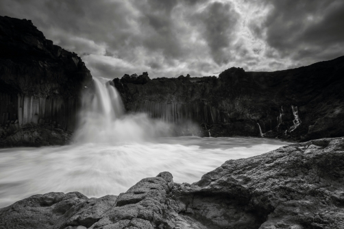 The waterfall Aldeyjarfoss (Iceland)