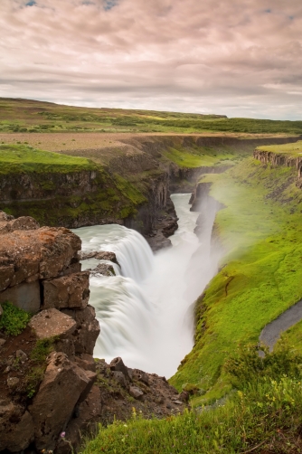 The Gullfoss Waterfall (Iceland)