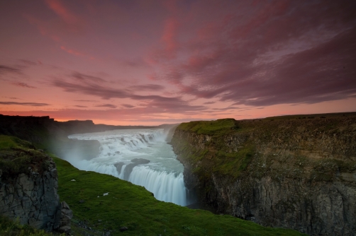 The Gullfoss Waterfall (Iceland)