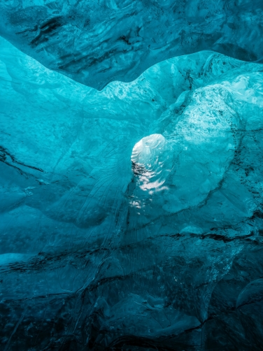 Ice Caves or Crystal Caves in Icelandic...