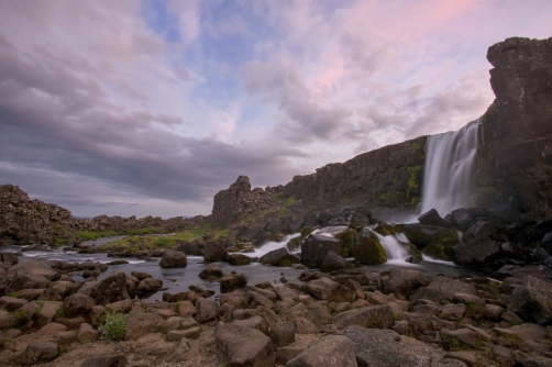 The Oxaráfoss Waterfall (Iceland)