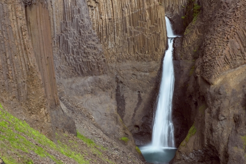 The Litlanesfoss Waterfall (Iceland)
