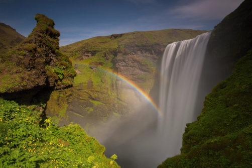 The Skogarfoss Waterfall (Iceland)