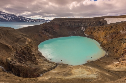 Askja is the volcanic crater in Iceland