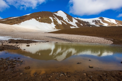 Askja is the volcanic crater in Iceland