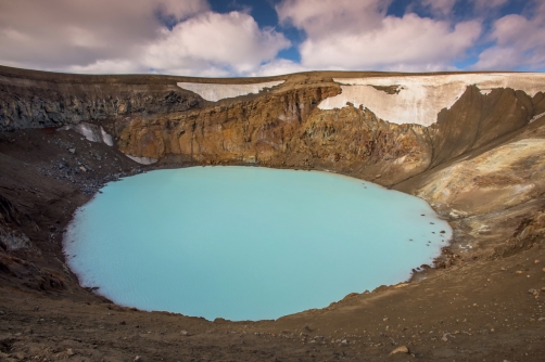 Askja is the volcanic crater in Iceland