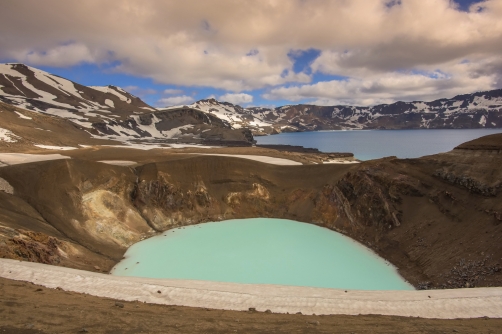 Askja is the volcanic crater in Iceland