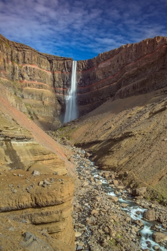 Hengifoss is the third highest waterfall in...