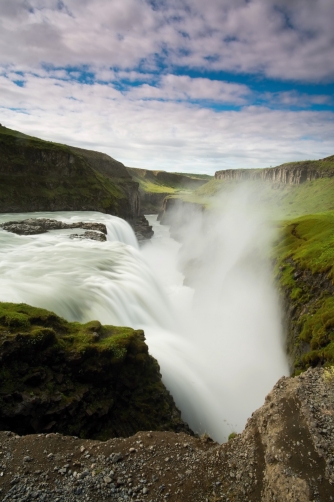 The Gullfoss Waterfall (Iceland)