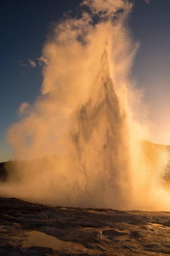 Strokkur is a fountain geyser (Iceland)