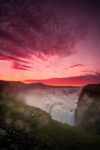 The Gullfoss Waterfall (Iceland)