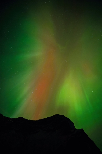 Vik beach (Iceland) The northern lights