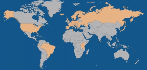 Visited countries